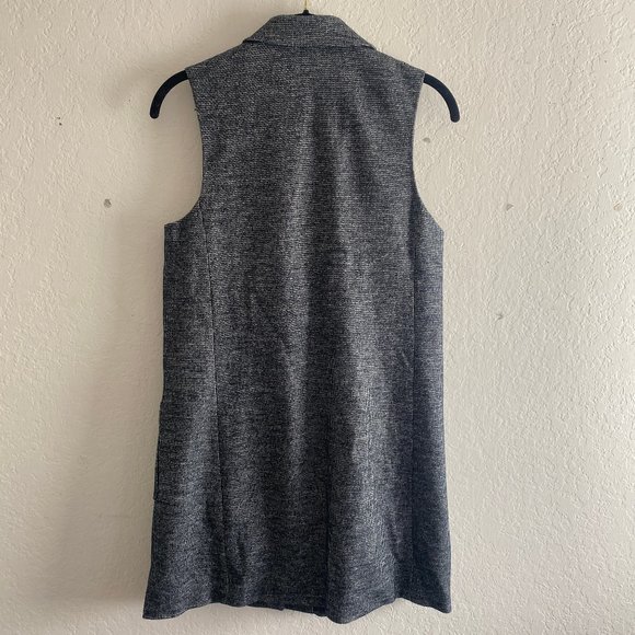 J Mclaughlin Womens Houndstooth Vest Blazer Wool Blend Size XS Sleeveless Long - Picture 6 of 11